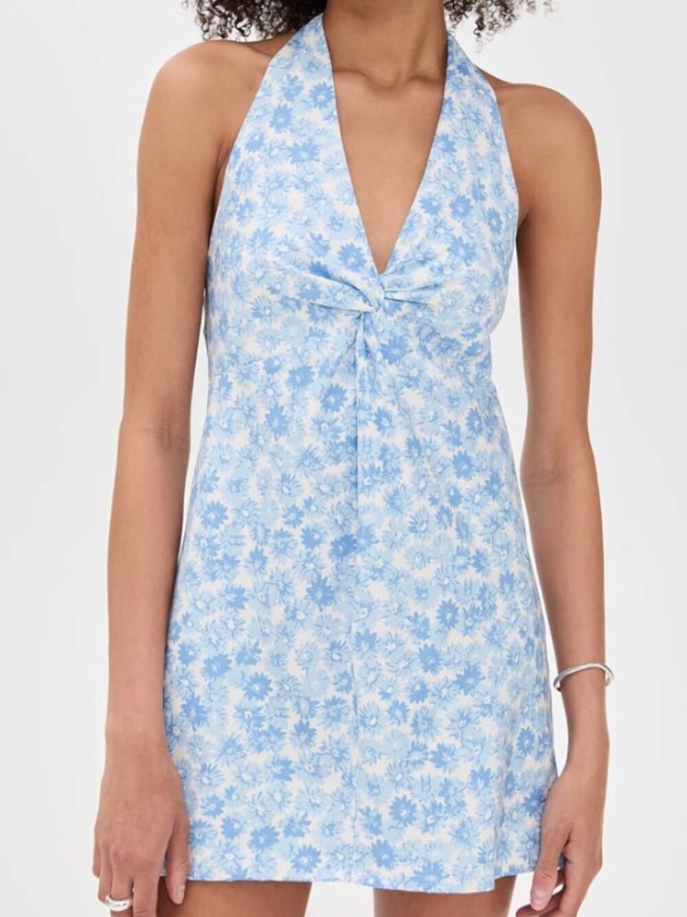 Reformation Jessella Dress Blue - Size 2